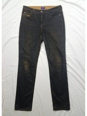 Not Your Daughters Jeans NYDJ Black Brown Shiny Skinny Jeans Size 6